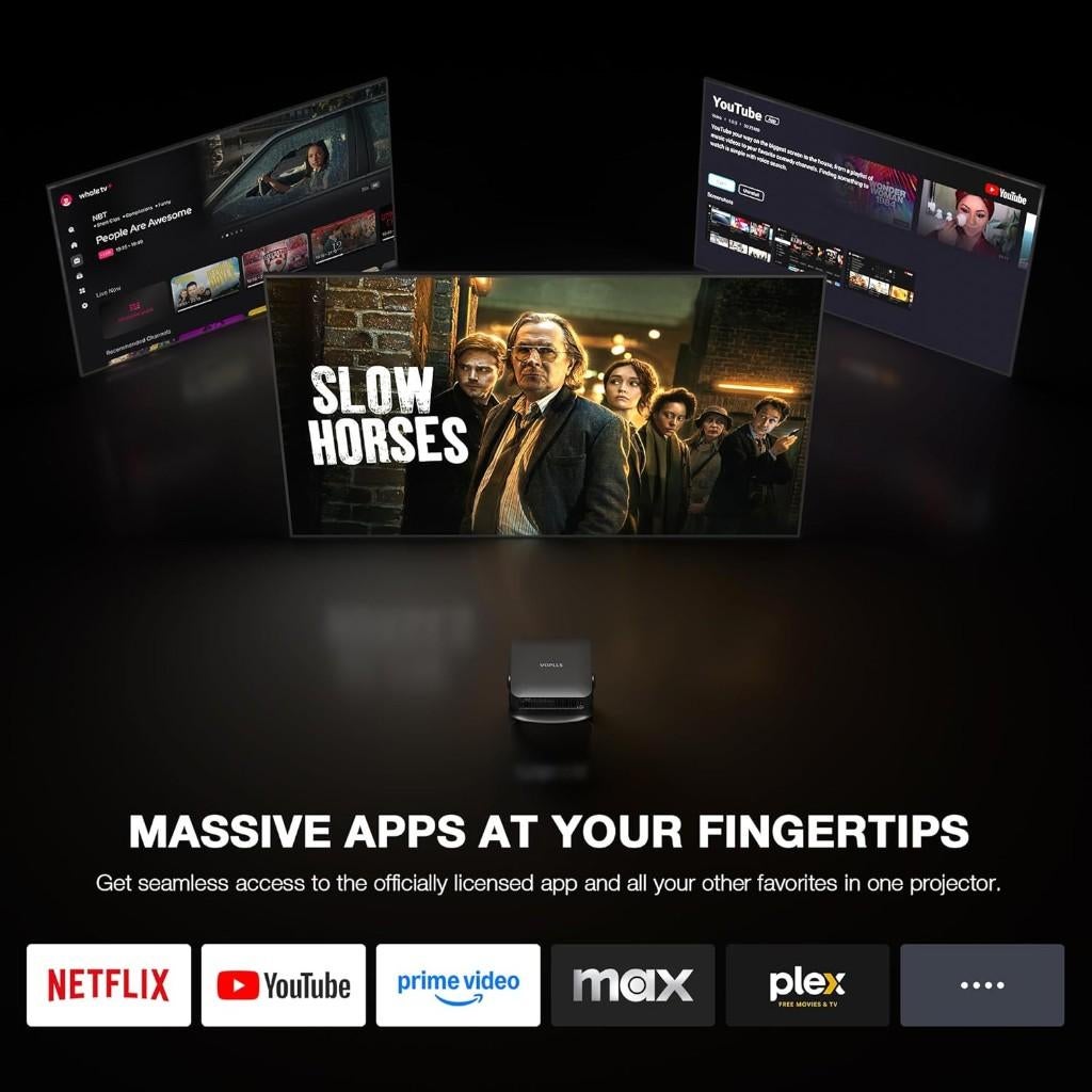 Voplls whales q1 mini beamer, FHD, support 4K, Android, VopllsXWhaleos, Voplls, Ophalen of Verzenden, Zo goed als nieuw