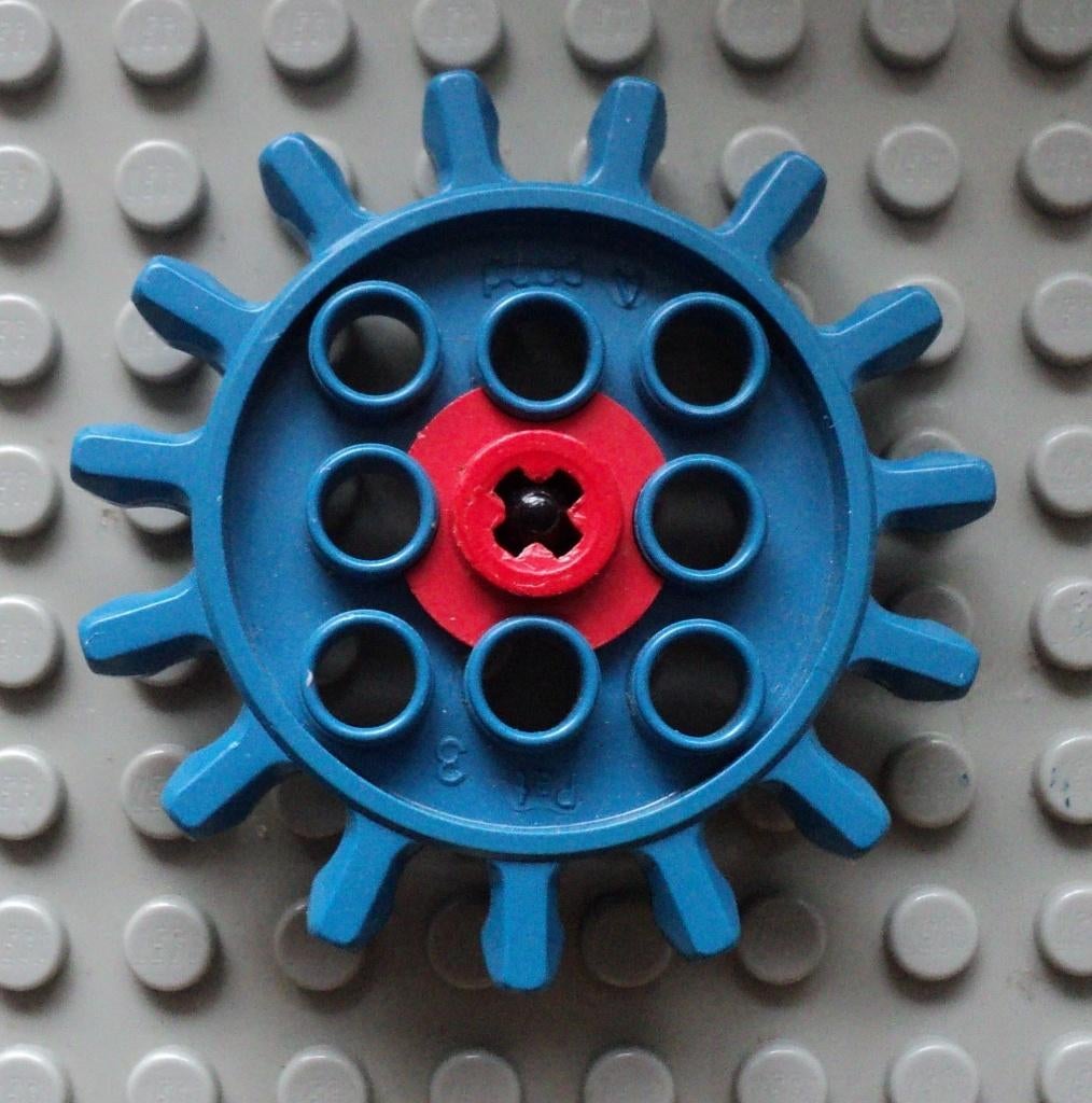 g15 (1) 1x Blue Technic, Gear Expert Builder 15 Tooth with A, Ophalen of Verzenden, Gebruikt