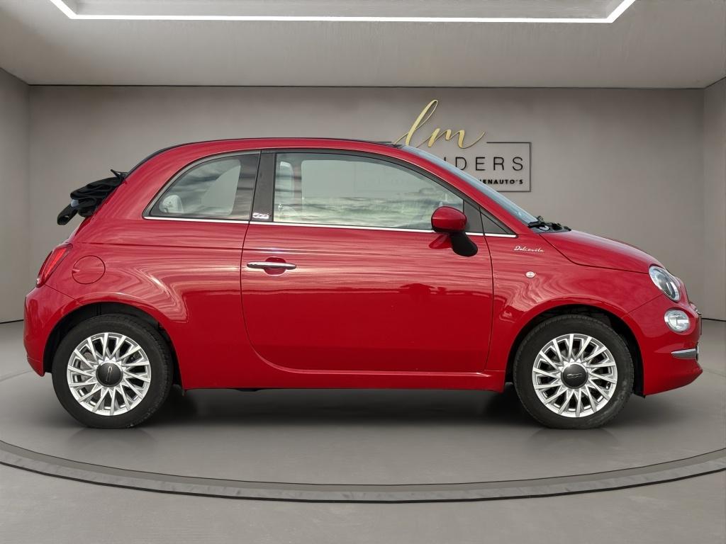 Fiat 500C 1.0 Hybrid Dolcevita 2021 ROOD | Cruise Control |, Auto's, Keurmerk '100% Onderhouden', Gebruikt, Euro 6, Leder en Stof
