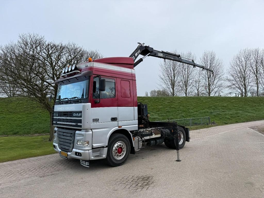 DAF XF 380 4X2-HIAB 140-Handgeschakeld-NL TRUCK-afstandsbedi, Auto's, Overige kleuren, Overige brandstoffen, Bedrijf, DAF