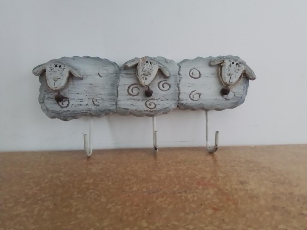 Izgst kapstokje met schaapjes., Kinderen en Baby's, Ophalen of Verzenden, Zo goed als nieuw, Kapstokje