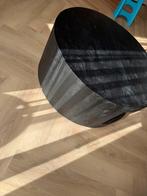 Echt Hout salon tafel zwart blok. 90cm, Ophalen, 50 tot 100 cm, Zo goed als nieuw, Minder dan 50 cm