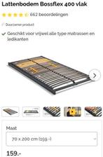2x Lattenbodems Bossflex 400 vlak - 70x200 cm, Huis en Inrichting, Ophalen, Zo goed als nieuw, Bedbodem, 200 cm