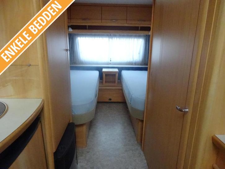 Fendt Saphir 540 Enkele Bedden, Caravans en Kamperen, Caravans, Bedrijf, tot en met 4, 1000 - 1250 kg, Rondzit, Fendt, 2 aparte bedden