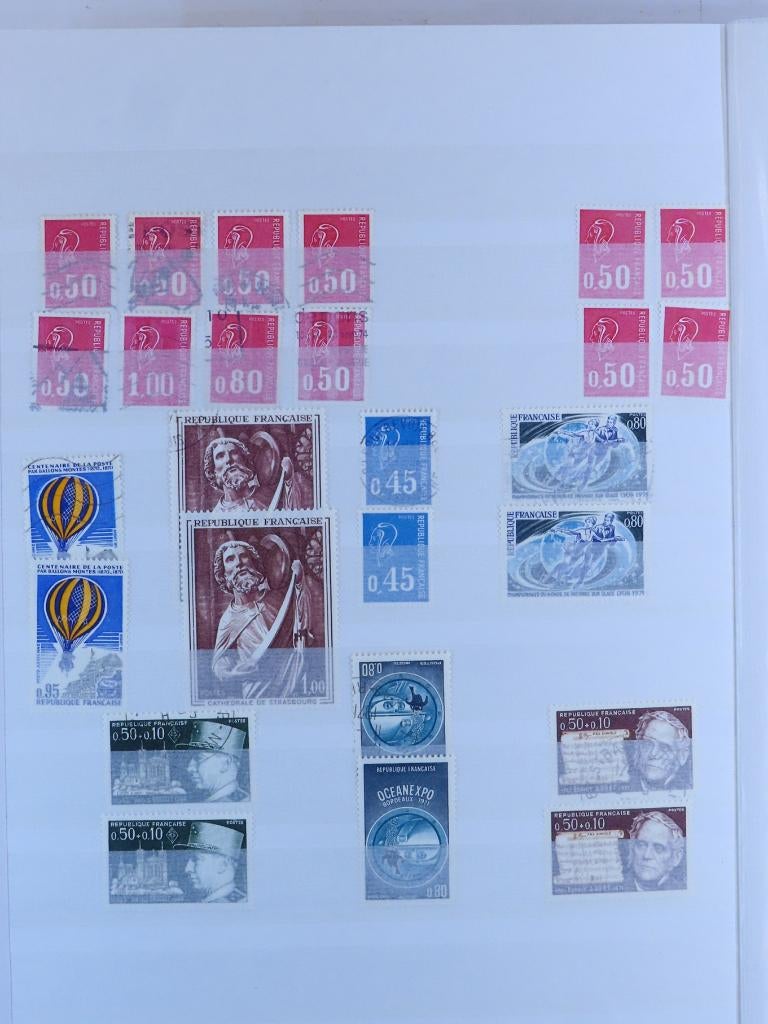 FRANKRIJK vaak POSTFR.en gebruikt leuk kavel - (E515) 1/2, Ophalen of Verzenden, Buitenland