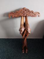 Antieke Savonarola stoel met leeuwenkoppen, Ophalen