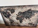 Metalen Wereldkaart Wanddecoratie - 120x80 cm, Ophalen, Metaal, Wandsculptuur, Meerkleurig