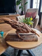Unieke handgemaakte vogel van drijfhout, Ophalen of Verzenden