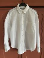 Zara witte linnen oversized blouse maat M, Ophalen of Verzenden, Zo goed als nieuw, Wit, Halswijdte 39/40 (M)