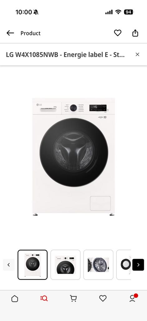 LG Was-droog combinatie, Witgoed en Apparatuur, Was-droogcombinaties, 6 tot 8 kg, Ophalen, Zo goed als nieuw, 85 tot 90 cm