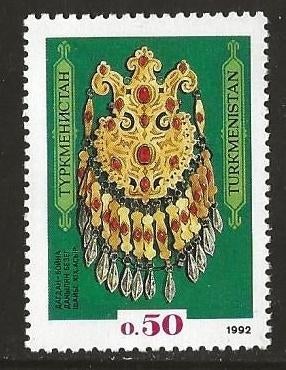 Turkmenistan 2, sieraad, Verzenden, Gestempeld, Centraal-Azië