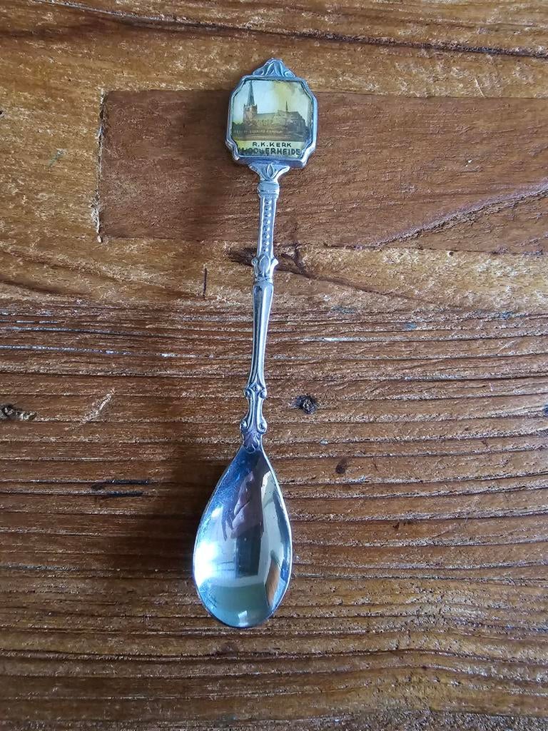 Verzamel lepel R.K. Kerk Hoogerheide, Antiek en Kunst, Ophalen of Verzenden