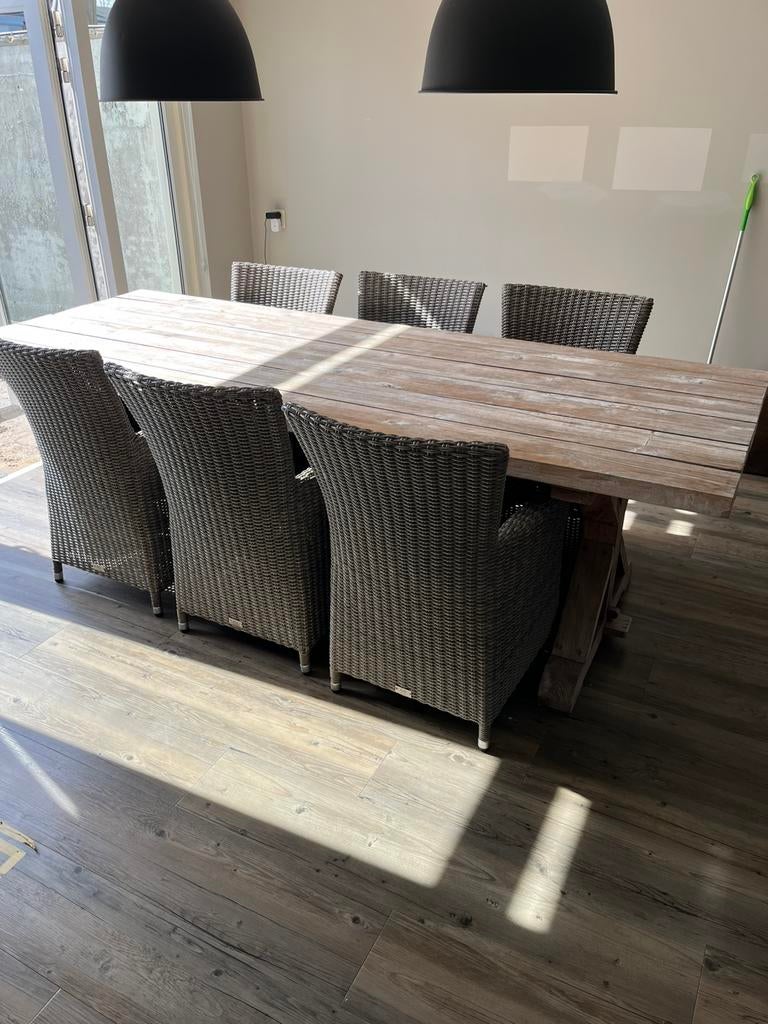 Tuintafel +6 stoelen, Ophalen of Verzenden