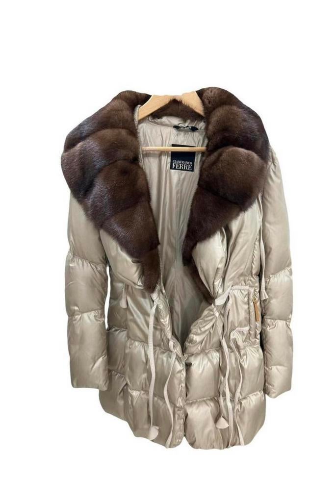 Prachtige bont jas dons gevoerd, Kleding | Dames, Jassen | Winter, Zo goed als nieuw, Maat 38/40 (M), Verzenden