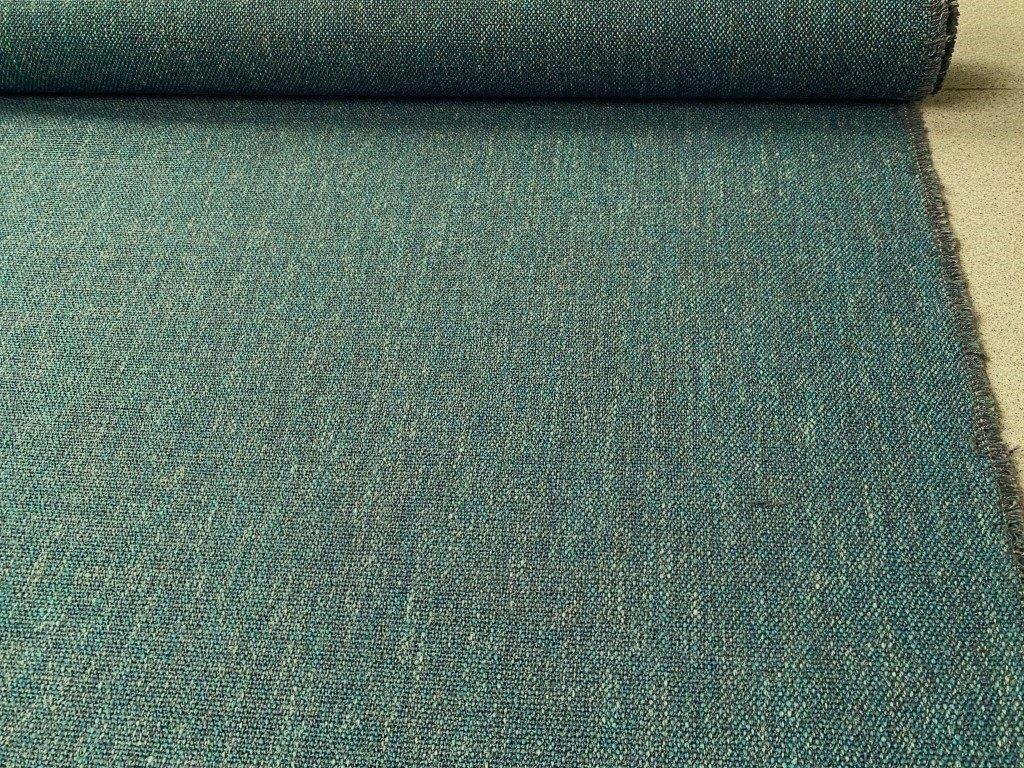 Nardo 31 meubelstof; petrol groenblauw; 25,5 meter; NU 40€/M, Overige materialen, 120 cm of meer, Ophalen of Verzenden, Groen