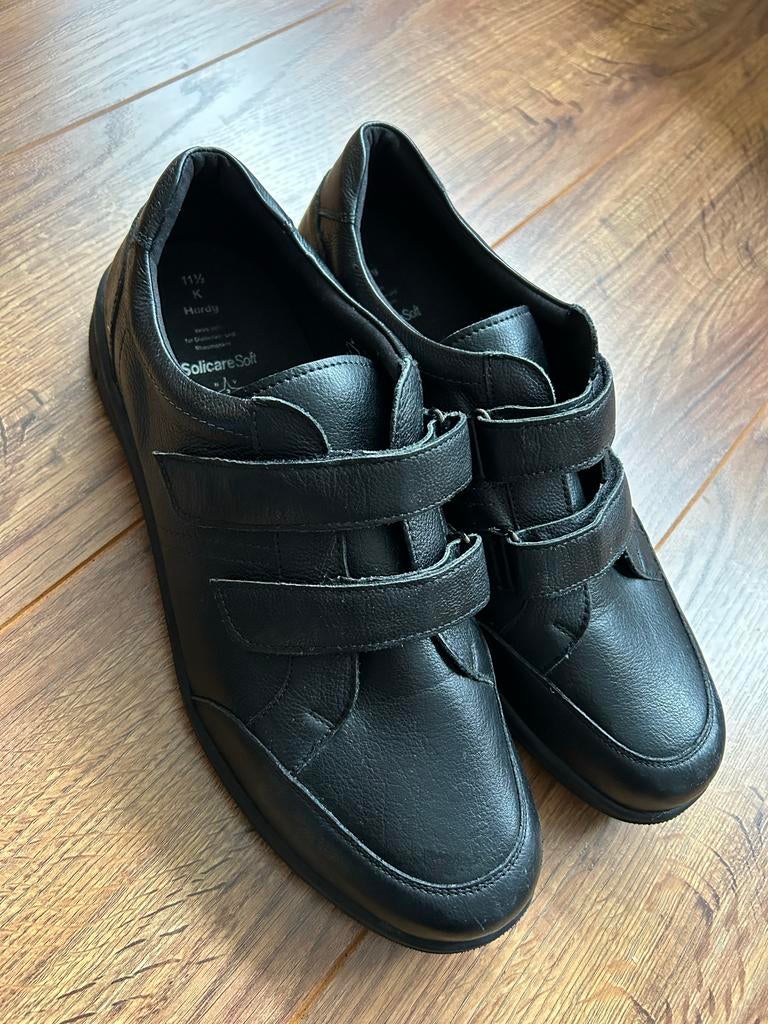 Solidus Hardy leren klittenband maat 46,5 K herenschoenen, Zwart, Overige typen, Ophalen of Verzenden, Zo goed als nieuw