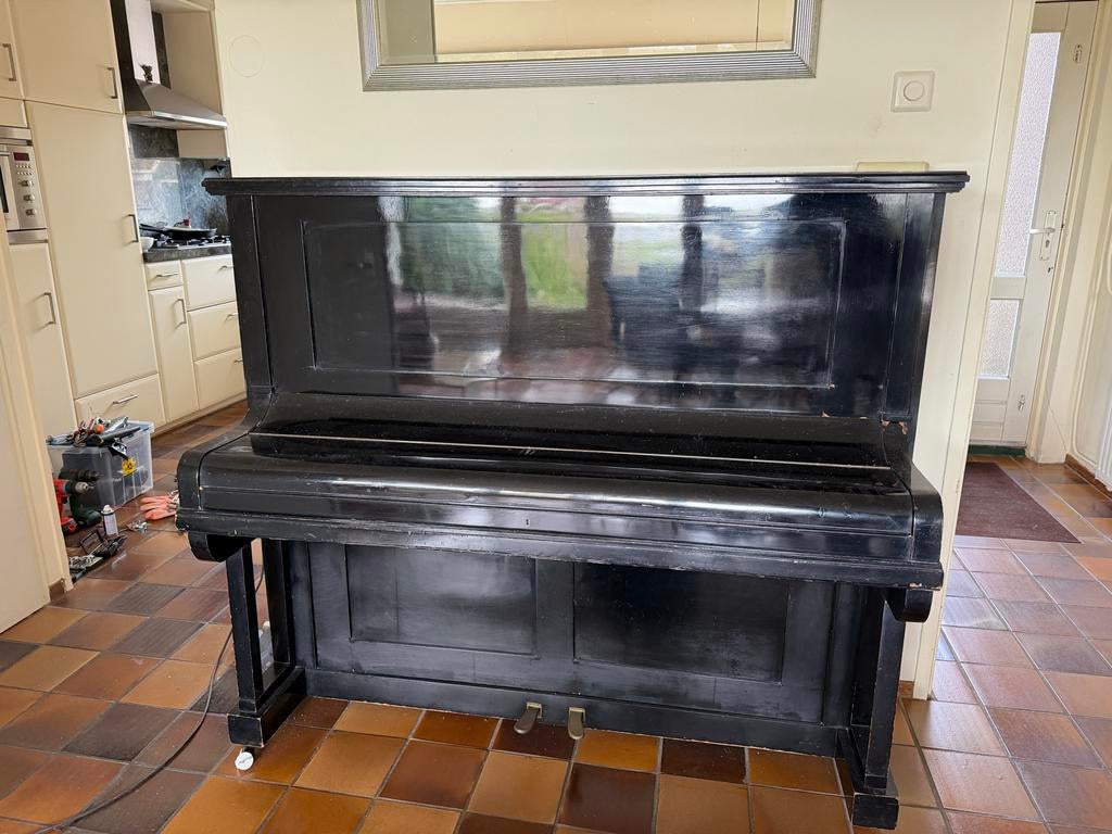 Piano uit 1905, mooi geluid, Ophalen, Gebruikt, Zwart, Piano