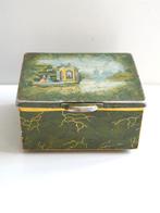 Decoratief Oud Douwe Egberts thee blikje in goede staat, Verzamelen, Ophalen of Verzenden, Gebruikt, Thee, Douwe Egberts