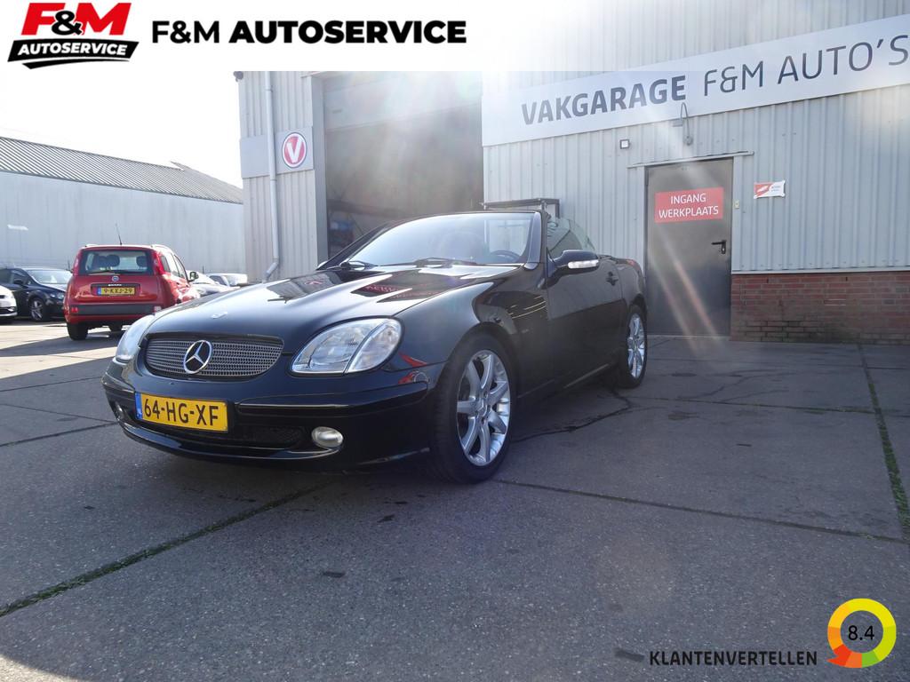 Mercedes-Benz SLK 200 K Youngtimer, leder, Nederlands geleve, Auto's, Voorwielaandrijving, 1998 cc, Stof, Gebruikt