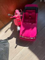 Barbie auto met scooter, Ophalen, Gebruikt