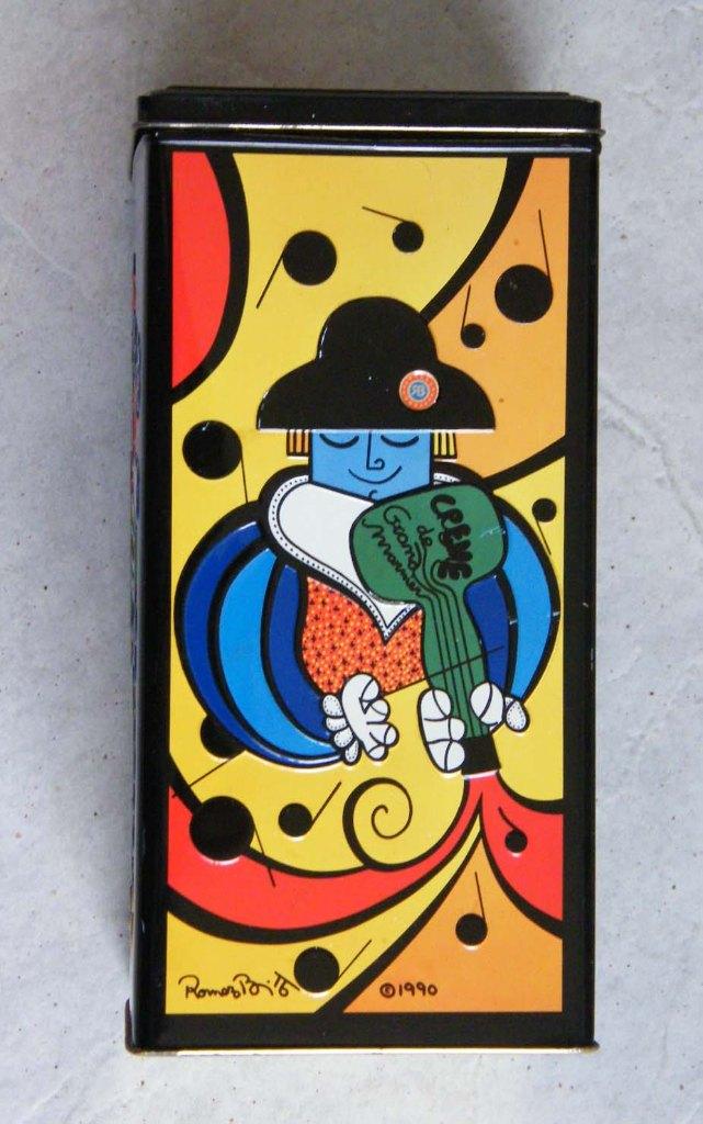 Oud blik Romero Britto Grand Marnier 1990, Antiek en Kunst, Ophalen of Verzenden