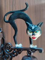 Deurbel kat gietijzer bel poes wandbel, Ophalen of Verzenden, Zo goed als nieuw