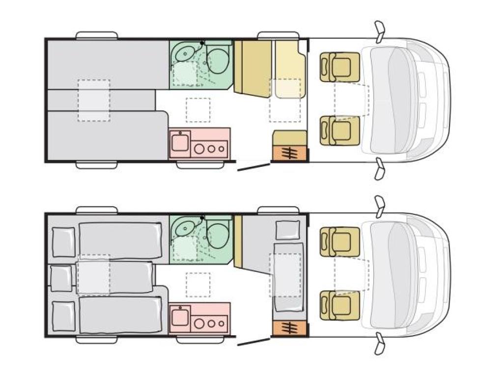 Adria Compact SL, Caravans en Kamperen, Campers, Standaard zit, Fiat, Koelkast, Tot en met 2