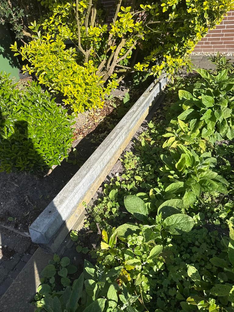 Betonpalen voor schutting antraciet grijs, Tuin en Terras, Tuinhekken en Hekwerk, Ophalen, Zo goed als nieuw, Overige materialen