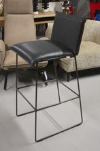 Luxe barstoel barkruk AMY Jess Design metaal leer zwart 10x