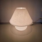 Vintage Jaren '70 Paddestoel Lamp - Wit Glas, Ophalen of Verzenden, Gebruikt, Vintage, Jaren '70, Retro, Mid-century modern