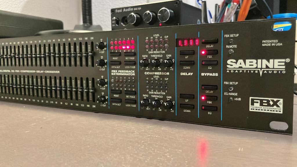 Sabine graphi-q2 equalizer, compressor, feedback en delay, Ophalen of Verzenden, Gebruikt, Multi-effect