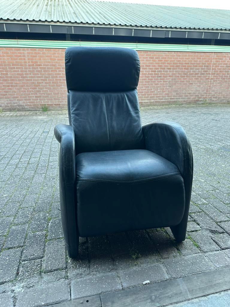 Prominent Fauteuil -  zwart, Ophalen, Gebruikt, Minder dan 75 cm, Leer
