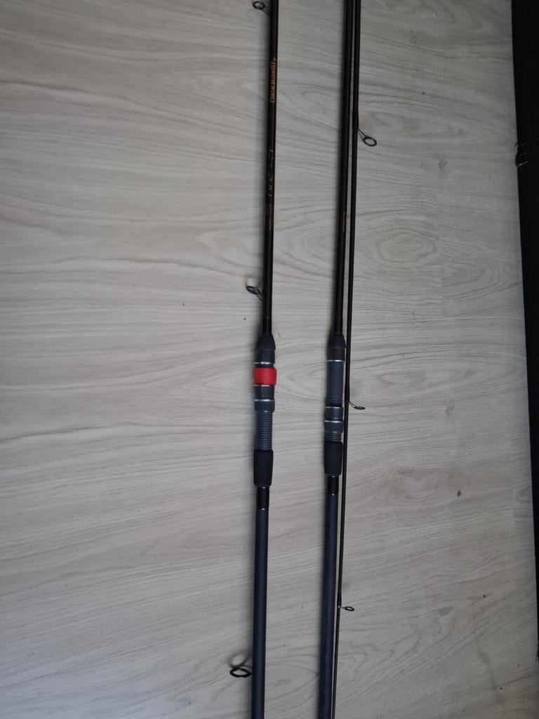 2x browning karper hengels espace 12-200 code 1763  360, Watersport en Boten, Ophalen of Verzenden, Zo goed als nieuw, Werphengel