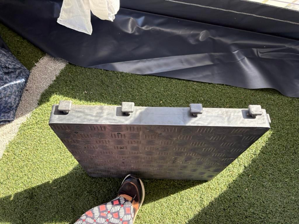 Campingtegels kunststof 50 bij 50 cm, Ophalen, Zo goed als nieuw