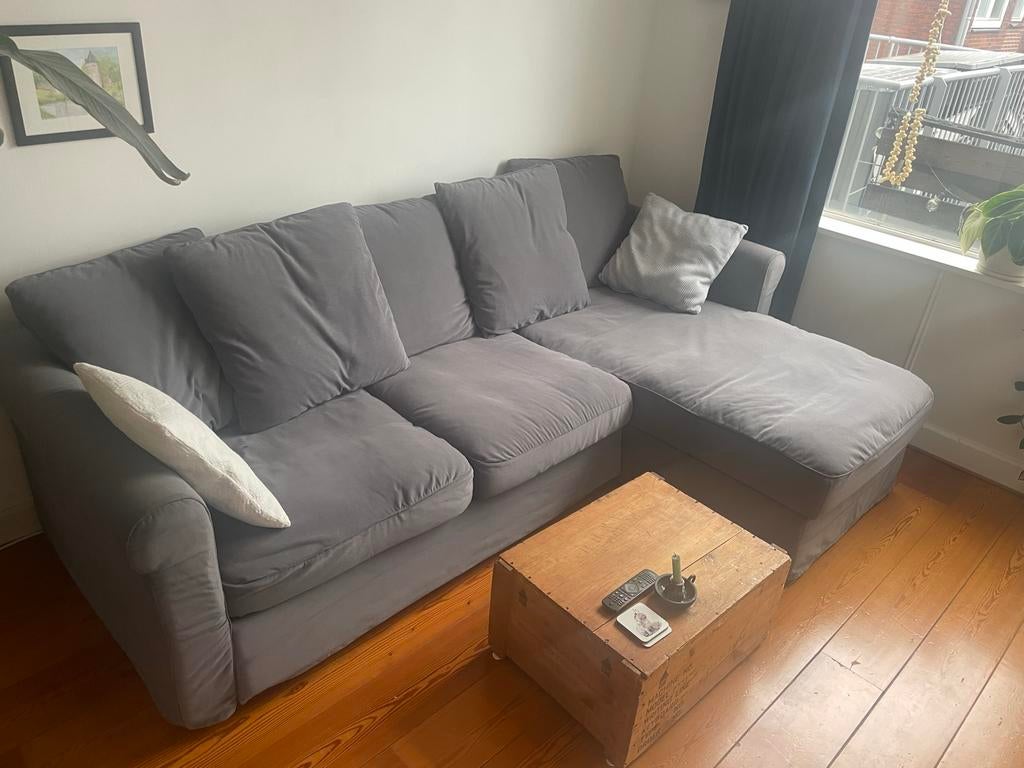 IKEA Ektorp 3-zits bank met chaise longue, Huis en Inrichting, Banken | Sofa's en Chaises Longues, Ophalen, 250 tot 300 cm, Gebruikt