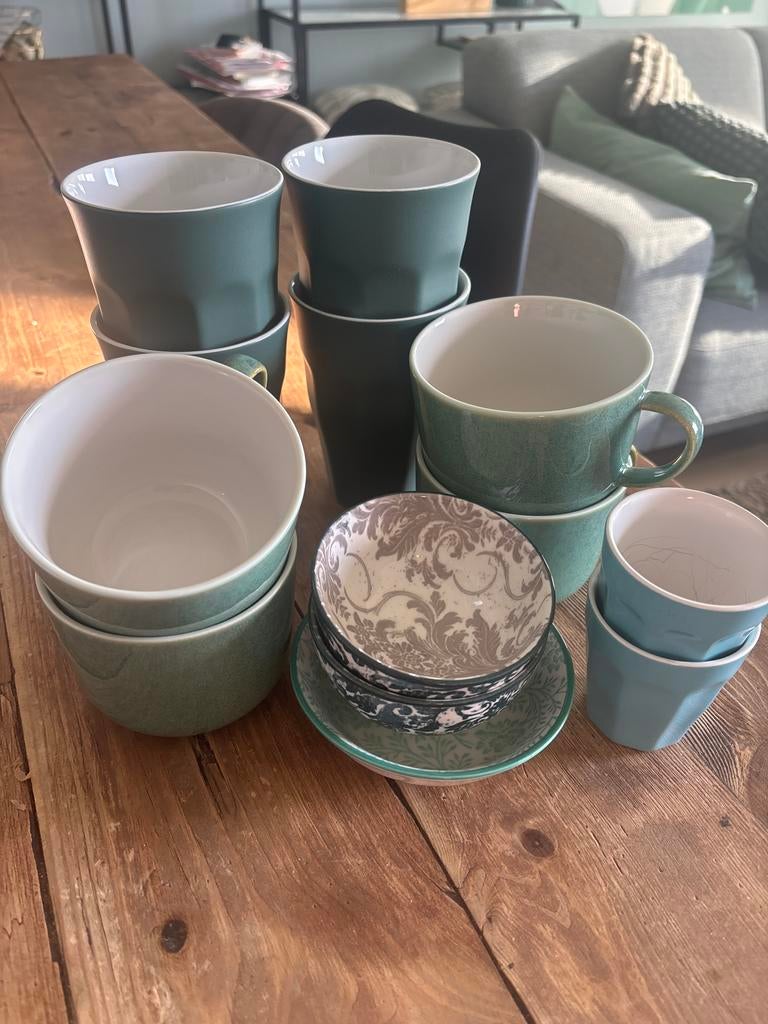 HEMA kommetjes, koffiebekers en espressokopjes, Ophalen, Gebruikt, Keramiek, Kom(men)