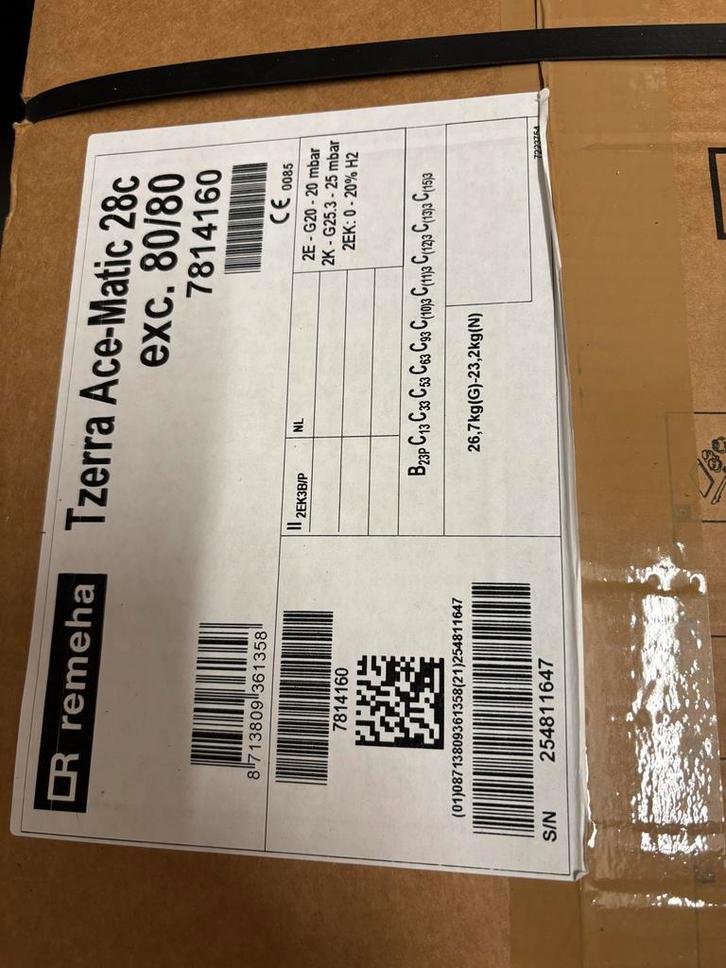 Remeha Tzerra Ace 28c CV-ketel - Nieuw in doos, Doe-het-zelf en Verbouw, Verwarming en Radiatoren, Nieuw, Cv-ketel of Combi-ketel