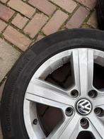 Set originele Volkswagen velgen + Continental banden, Overig, Gebruikt, 16 inch, Banden en Velgen