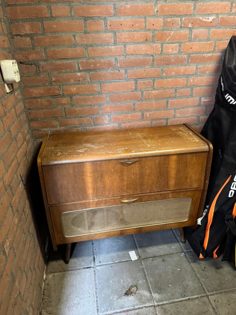 Vintage Telefunken platenspeler/ wisselaar kastje, Ophalen, Gebruikt, Overige merken