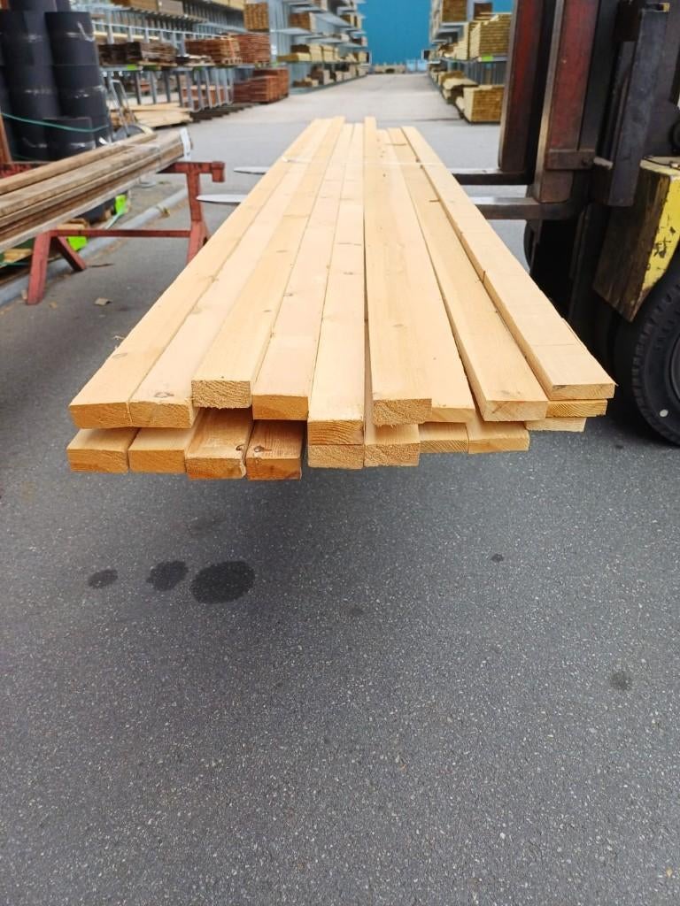 Vuren regels 32x62 en 22x75 nr. 684, Ophalen, Zo goed als nieuw, 250 cm of meer, Balken