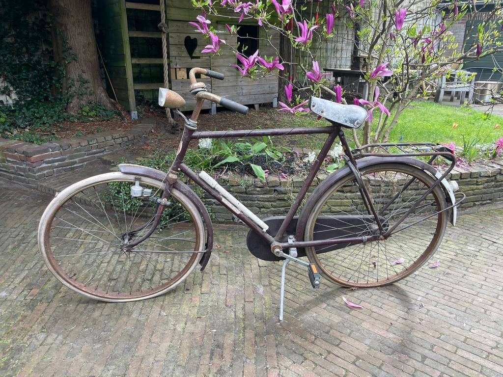 Vintage Royal de Luxe fiets - Opknapper, Fietsen en Brommers, Fietsen | Heren | Herenfietsen, Ophalen, Gebruikt, Terugtraprem
