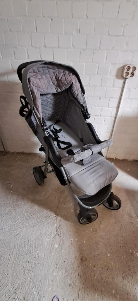 4baby Unieke Inklapbare Kinderwagen - Grijs, Kinderen en Baby's, Buggy's, Gebruikt, Overige merken, Verstelbare rugleuning, Zonnekap
