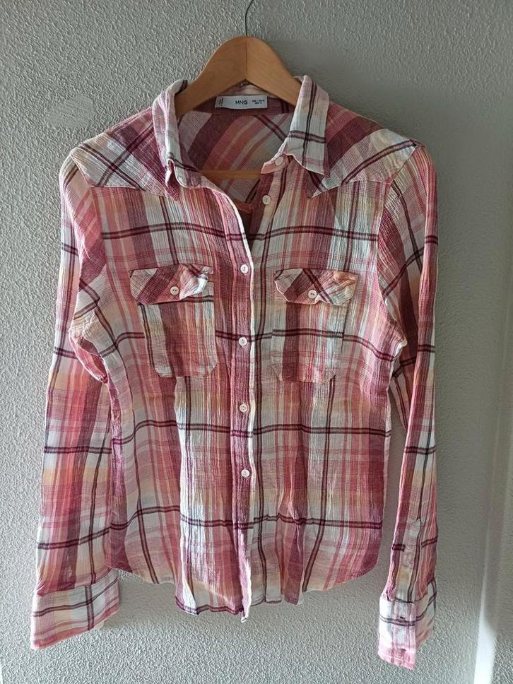 Blouse merk Mango maat M, Kleding | Dames, Blouses en Tunieken, Zo goed als nieuw, Roze, Ophalen of Verzenden