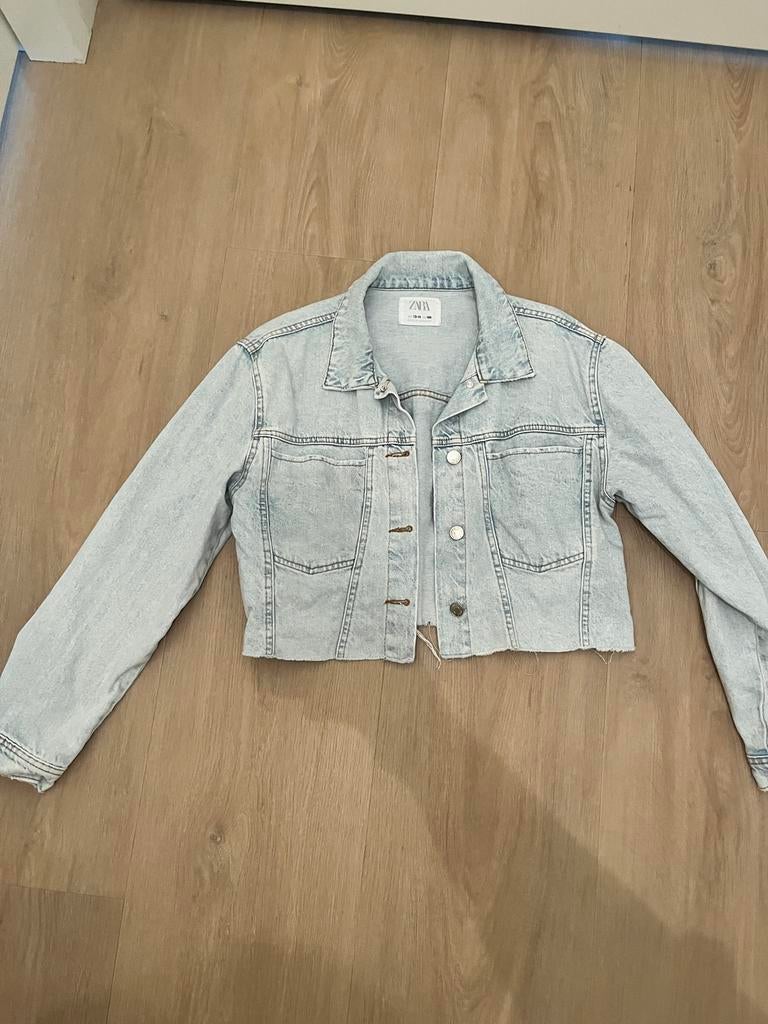 Zara spijkerjasje 164, Ophalen, Zo goed als nieuw, Meisje, Jas
