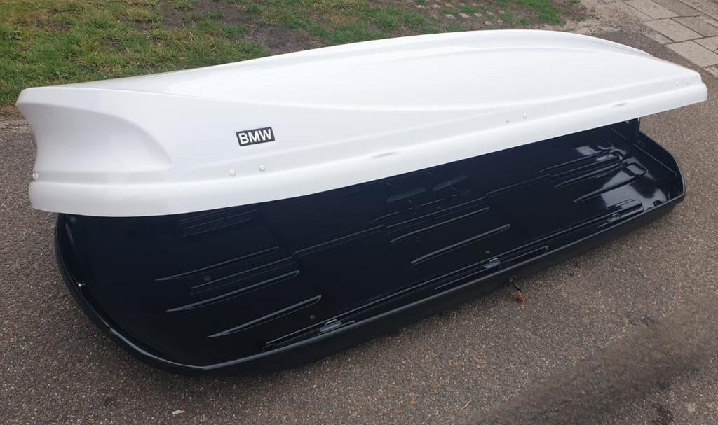 Originele ALLERGROOTSTE BMW 460 XXL glans dakkoffer skibox, Auto diversen, Dakkoffers, Ophalen of Verzenden, Zo goed als nieuw