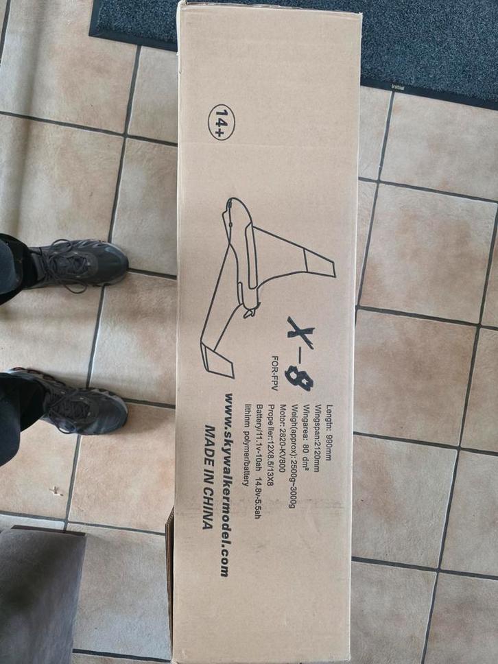 Skywalker X-8 FPV Vliegtuig, Hobby en Vrije tijd, Modelbouw | Radiografisch | Vliegtuigen, Nieuw, Elektro, Ophalen of Verzenden
