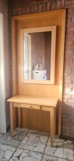 Sidetable met spiegel Eiken ook los te koop, Huis en Inrichting, Ophalen, 50 tot 100 cm, Minder dan 100 cm