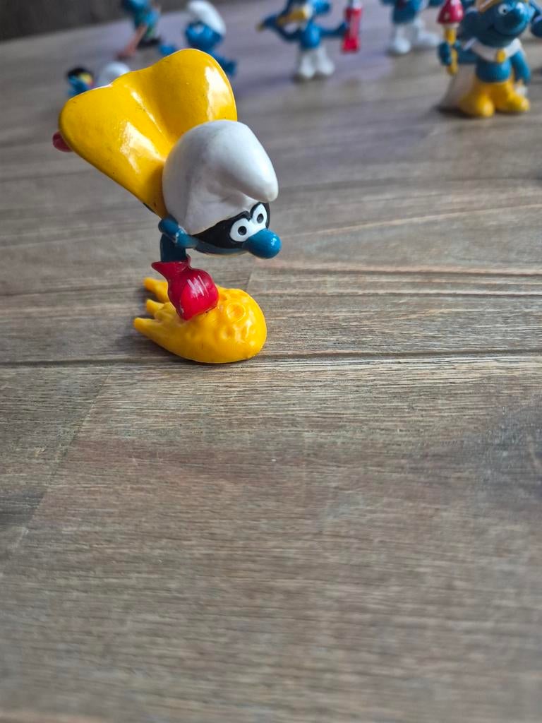 Schleich Superman Smurf 20127 - Vintage Jaren '80, Verzamelen, Ophalen of Verzenden, Gebruikt