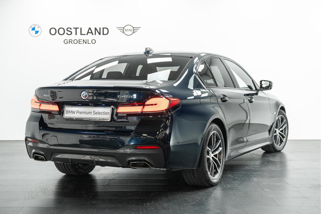 BMW 5 Serie 545e xDrive High Executive M Sport Automaat / Tr, Auto's, BMW, Gebruikt, Zwart, Met garantie (alle), Zwart
