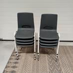 8 x stapelstoelen partij stoelen keet of werkplaats stoelen, Ophalen, Gebruikt, Bruin, Vijf, Zes of meer stoelen